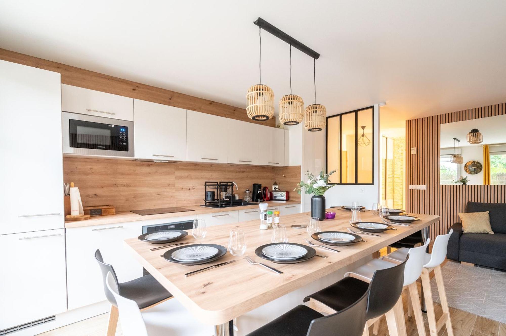 Apartment Disneyland-charmant 8 Personnes-terrasse-gare-parking